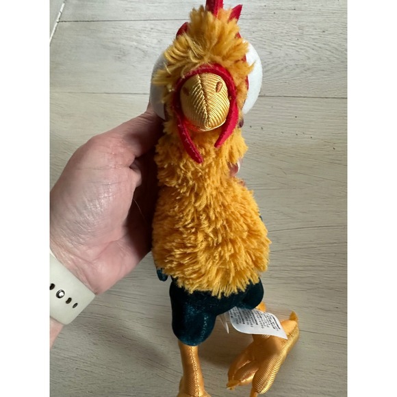 Disney Hei Hei Plush Toy Moana Stuffed Animal Chicken Rooster Yellow 12"‎  Green - Picture 9 of 11
